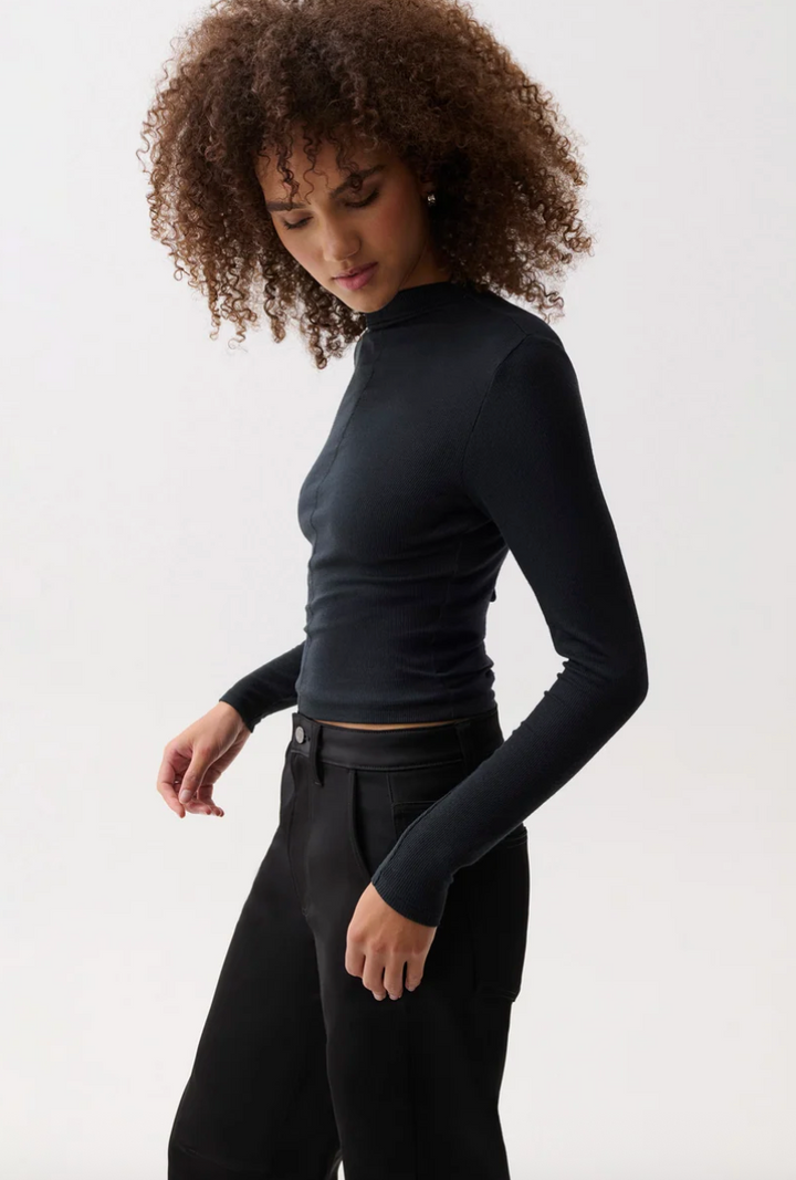 Dara Long Sleeve Top Noir