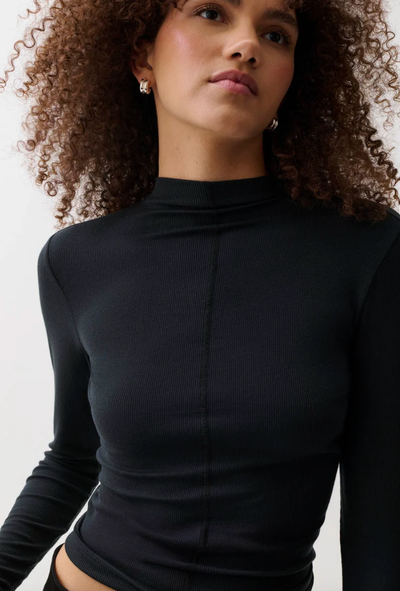 Dara Long Sleeve Top Noir