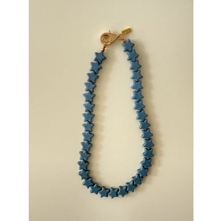 Star Necklace Small Dusty Blue