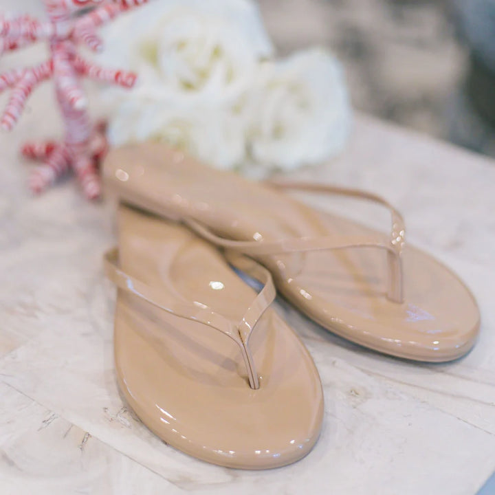 Indie Sandal Nude Patent
