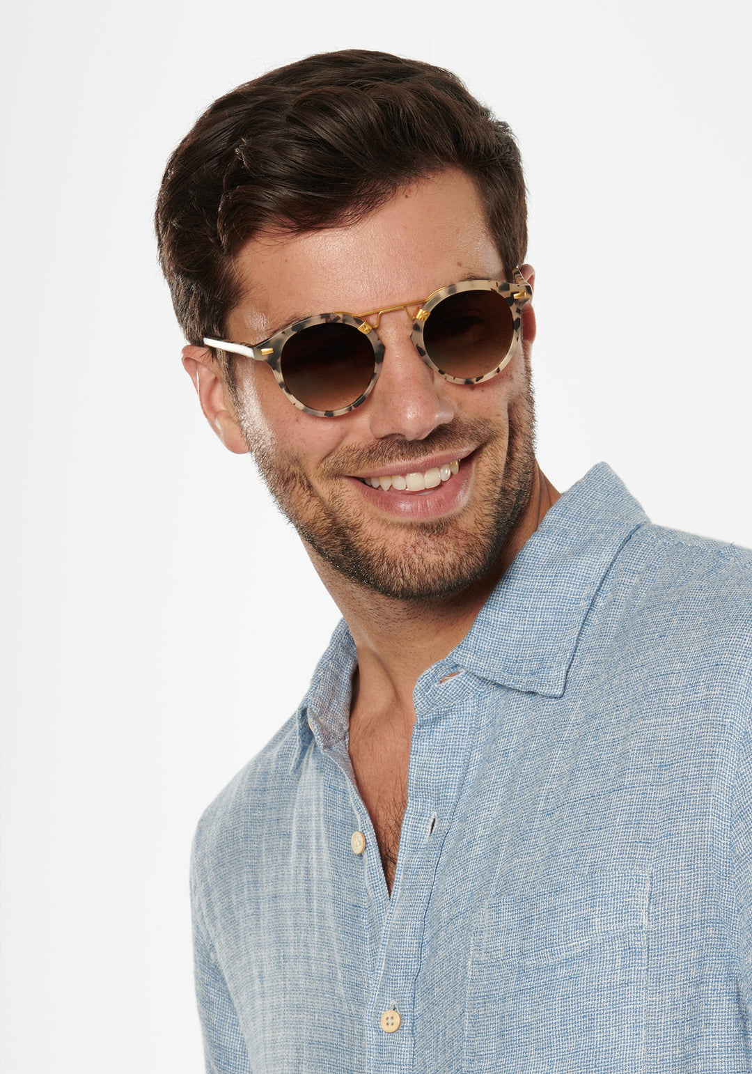 St. Louis Sunglasses Matte Oyster 24K