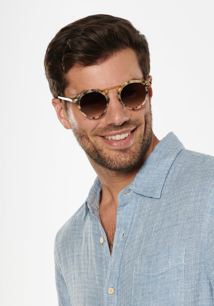 St. Louis Sunglasses Matte Oyster 24K