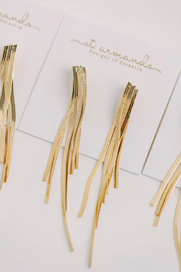 Skinny Gold Statement Earrings