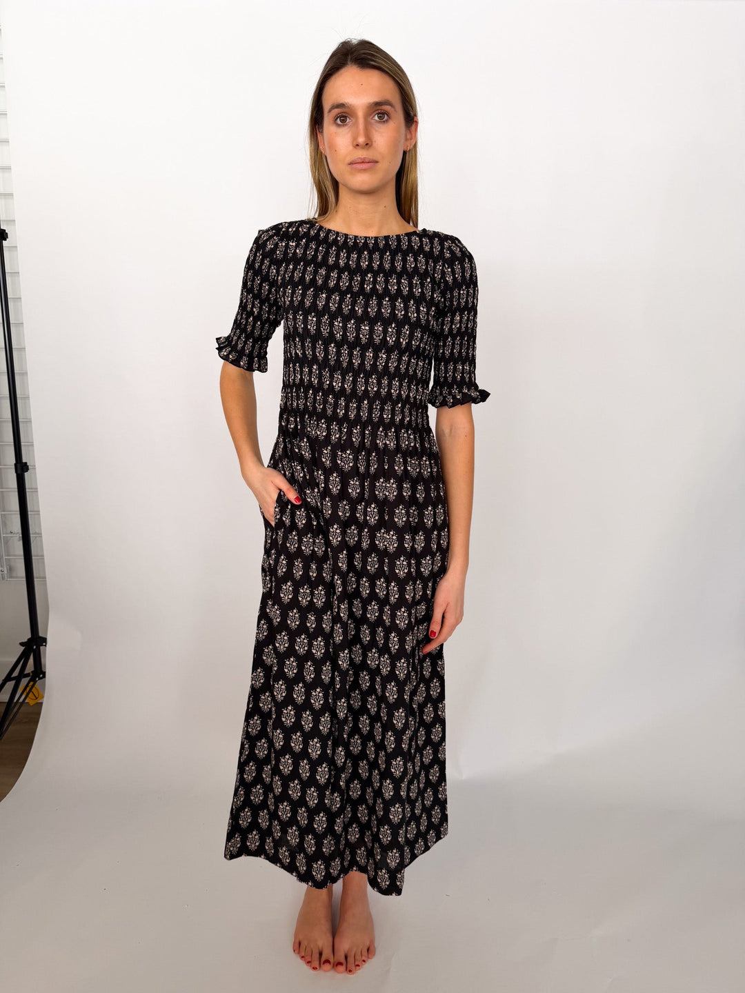 Whitby Dress Black Meadow