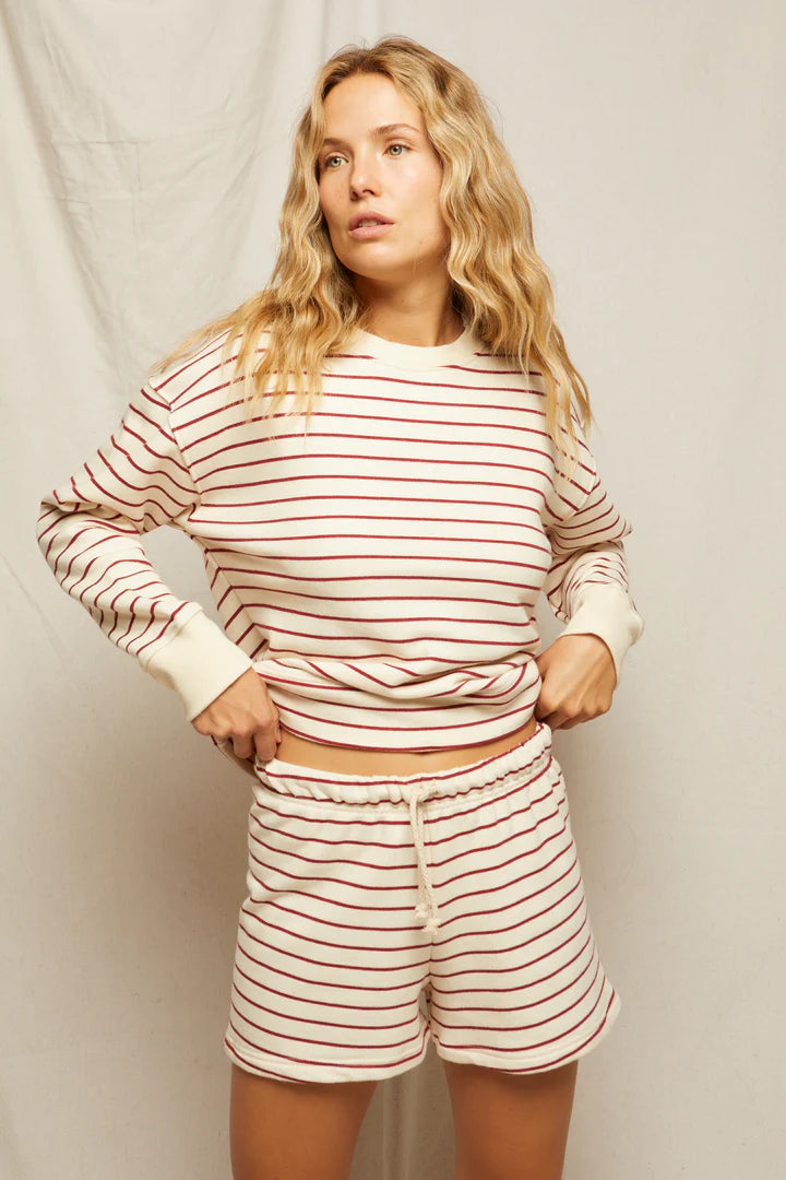 Bennie Stripe French Terry Short