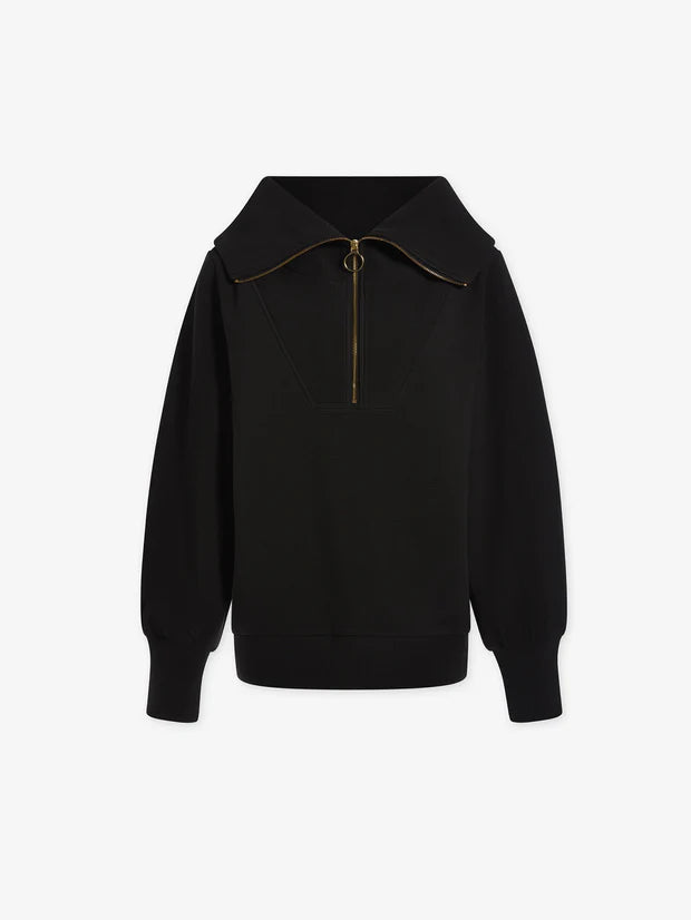 Vine Half Zip Black