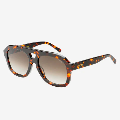 Voyager Acetate Oversized Aviator Sunglasses Tortoise