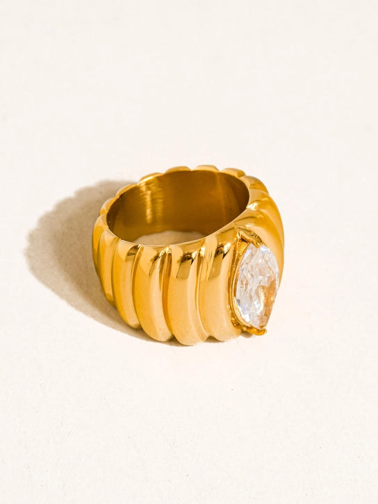 Ambré 18K Gold Non-Tarnish Ring