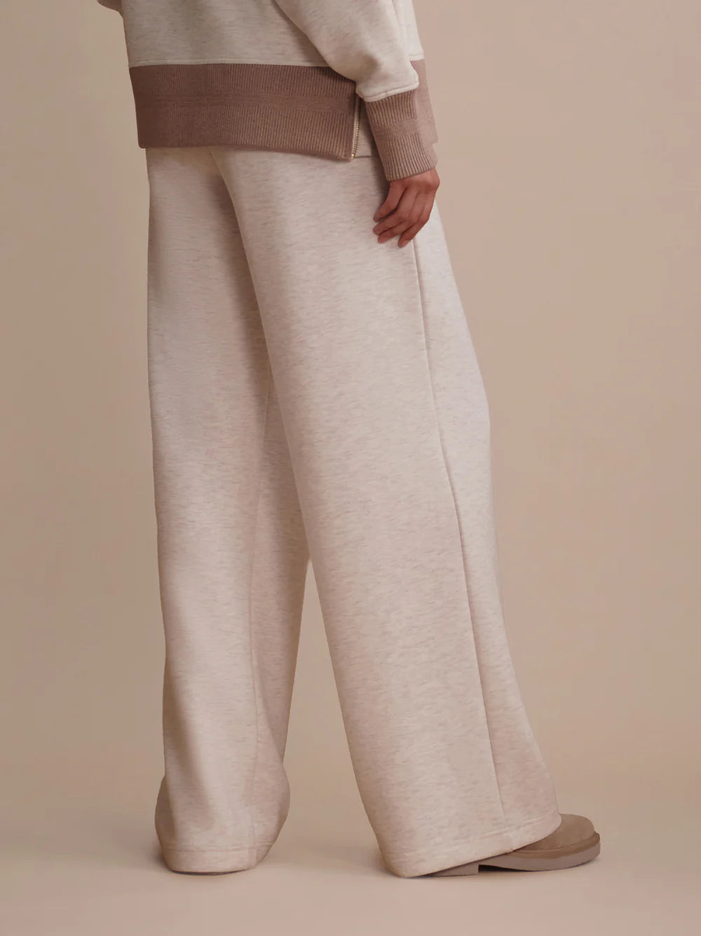 The Extra Wide Leg Pant 29.5 Ivory Marl