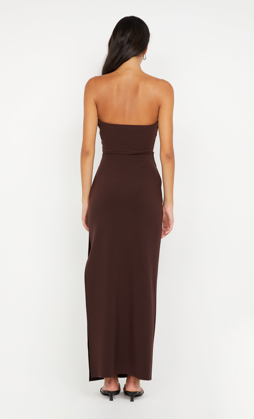Reina Strapless Maxi Dress Dark Chocolate