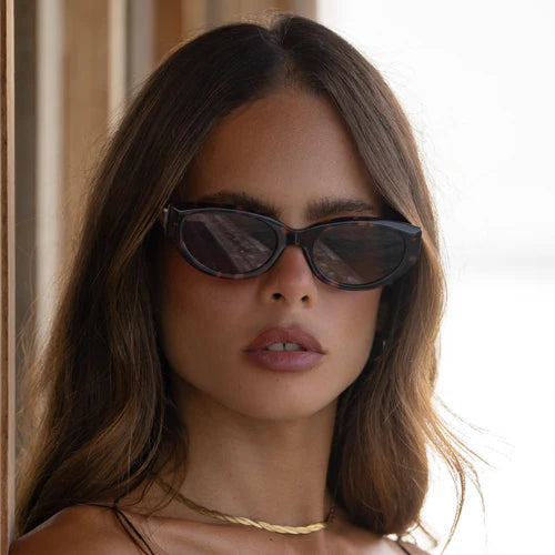 Ameli Acetate Cat-Eye Sunglasses Tortoise