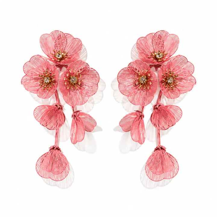 Audrey Statement Earrings Dusty Pink