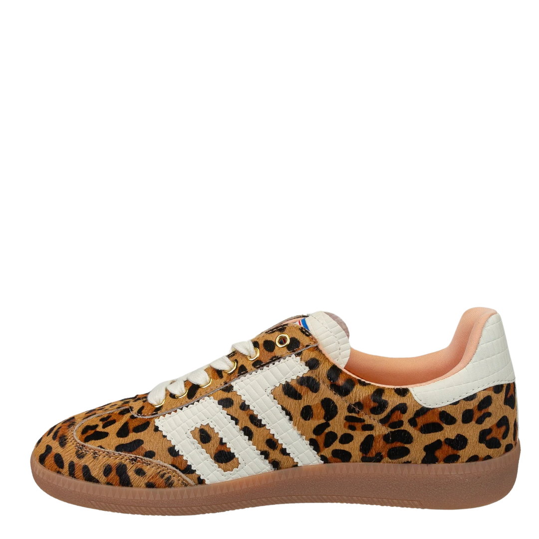 Cloud Sneakers Leopard Camel White