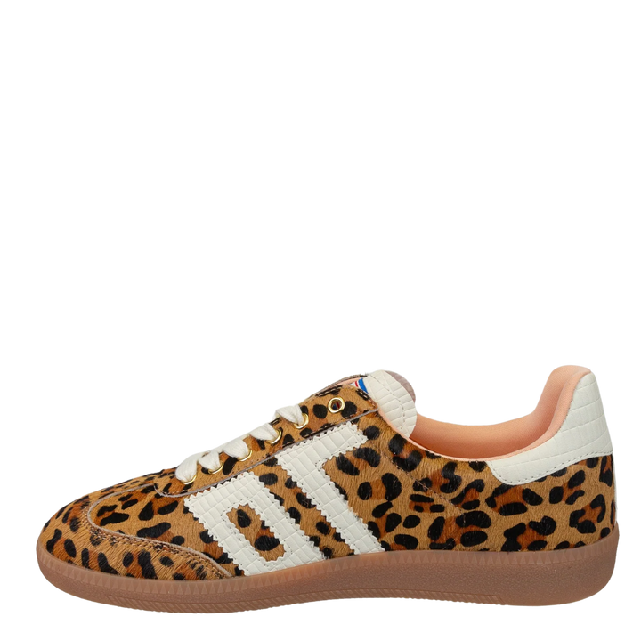 Cloud Sneakers Leopard Camel White