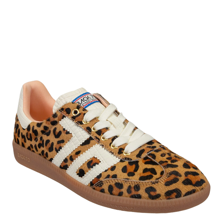 Cloud Sneakers Leopard Camel White