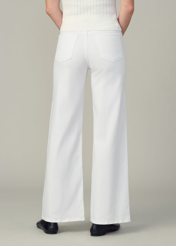 The Mia Wide Leg Petite White
