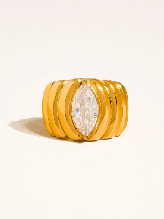 Ambré 18K Gold Non-Tarnish Ring