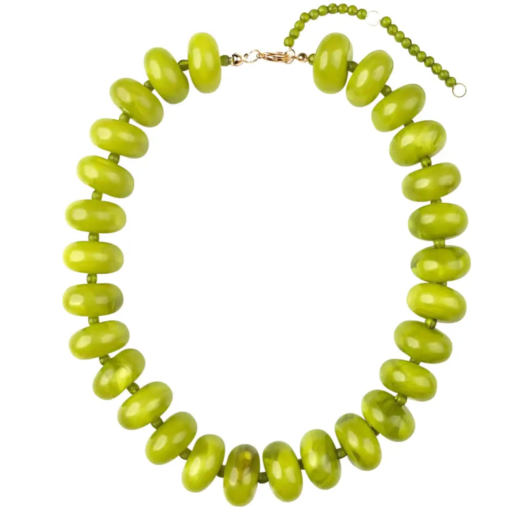Winnie Necklace Chartreuse