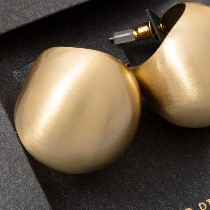 Hollow Ball Hoop Earrings