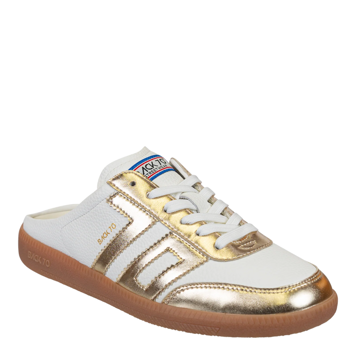 Easter Backless Sneaker Metallic Gold