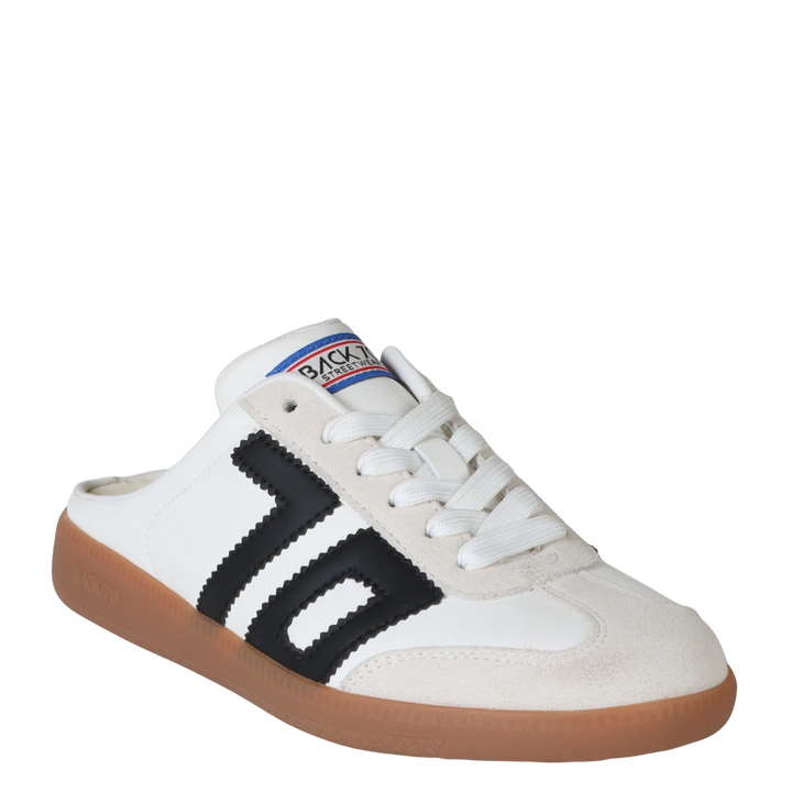 Easter Backless Sneakers White Black