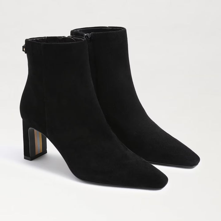Saige Ankle Bootie Black Suede