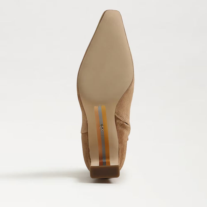 Saige Ankle Bootie Cyrpus Tan Suede