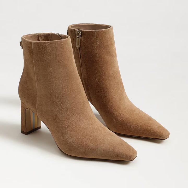 Saige Ankle Bootie Cyrpus Tan Suede
