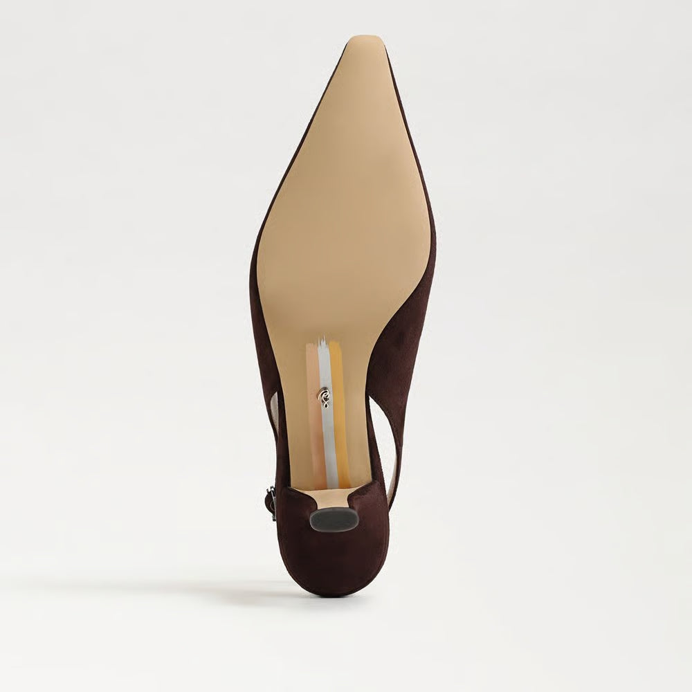 Bianka Slingback Chocolate Suede