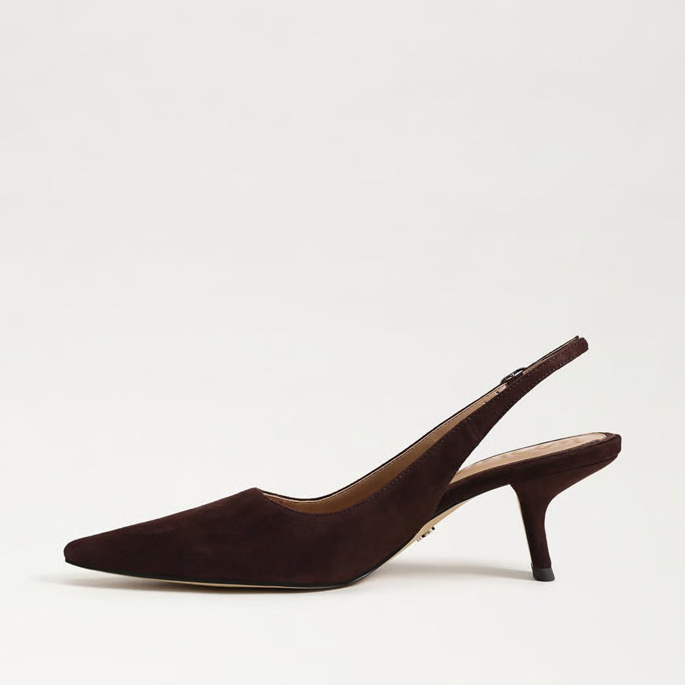 Bianka Slingback Chocolate Suede