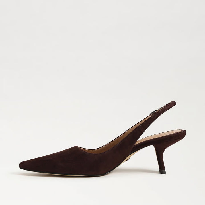 Bianka Slingback Chocolate Suede