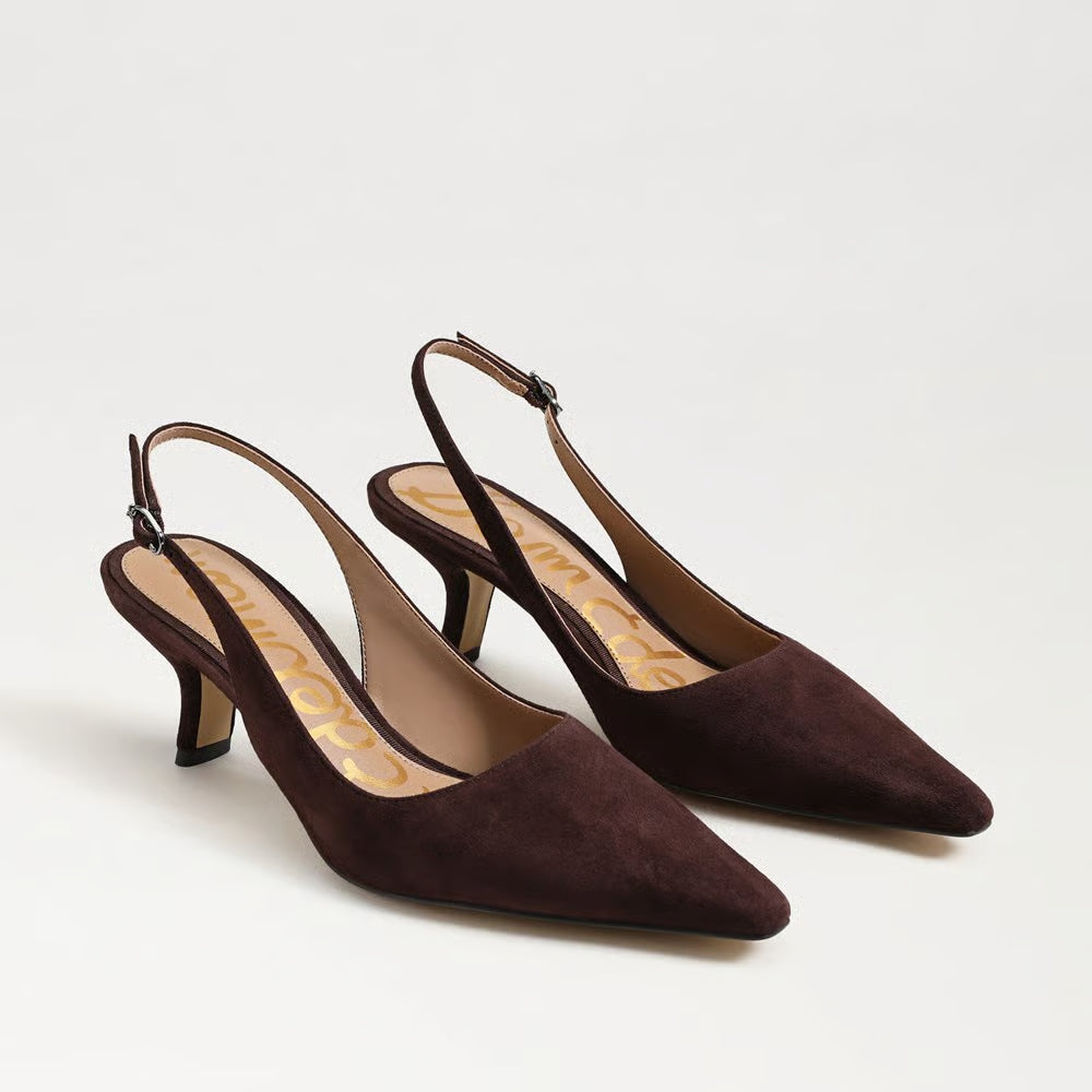 Bianka Slingback Chocolate Suede