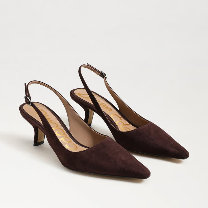 Bianka Slingback Chocolate Suede