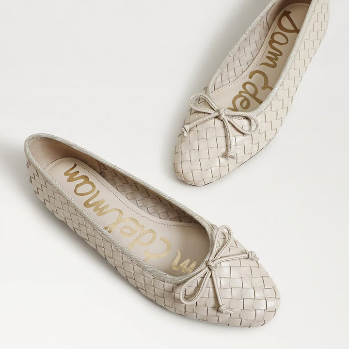 Ruthie Woven Ballet Flat Ivory