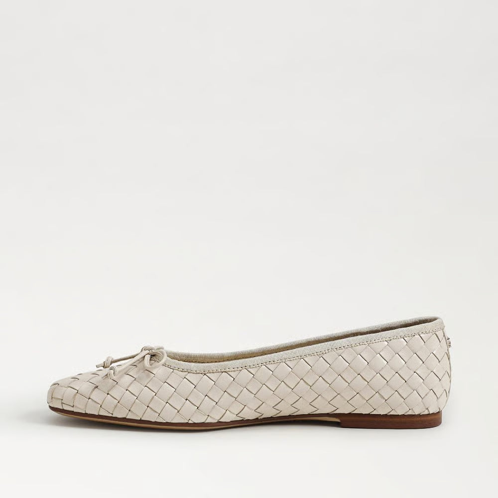 Ruthie Woven Ballet Flat Ivory