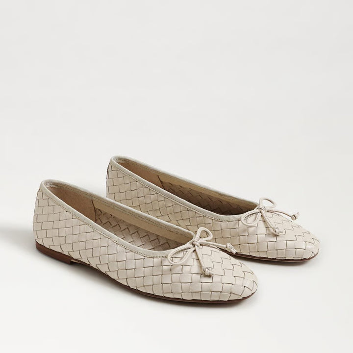 Ruthie Woven Ballet Flat Ivory