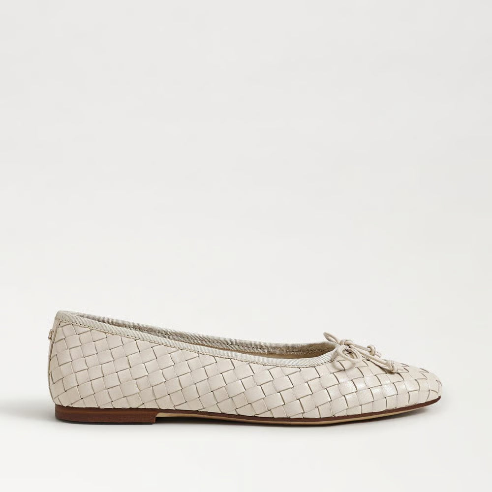 Ruthie Woven Ballet Flat Ivory