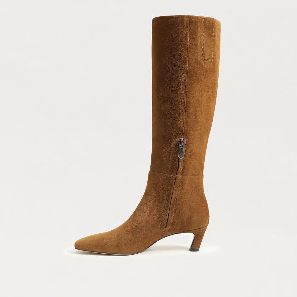 Perla Knee High Boot Warm Nutmeg Suede