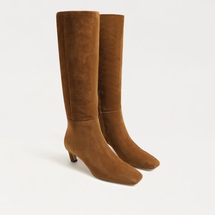 Perla Knee High Boot Warm Nutmeg Suede