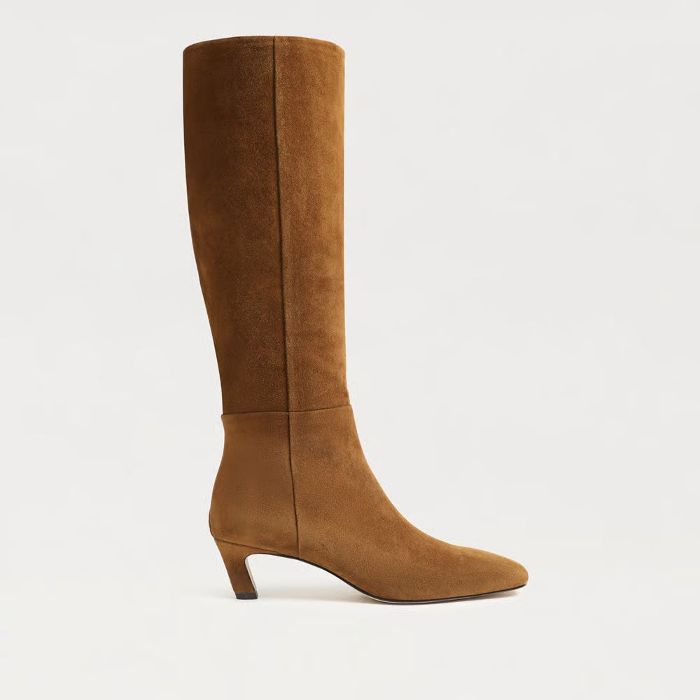 Perla Knee High Boot Warm Nutmeg Suede