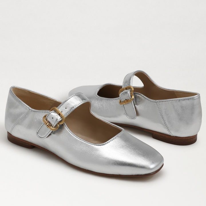 Michaela Mary Jane Flat Silver