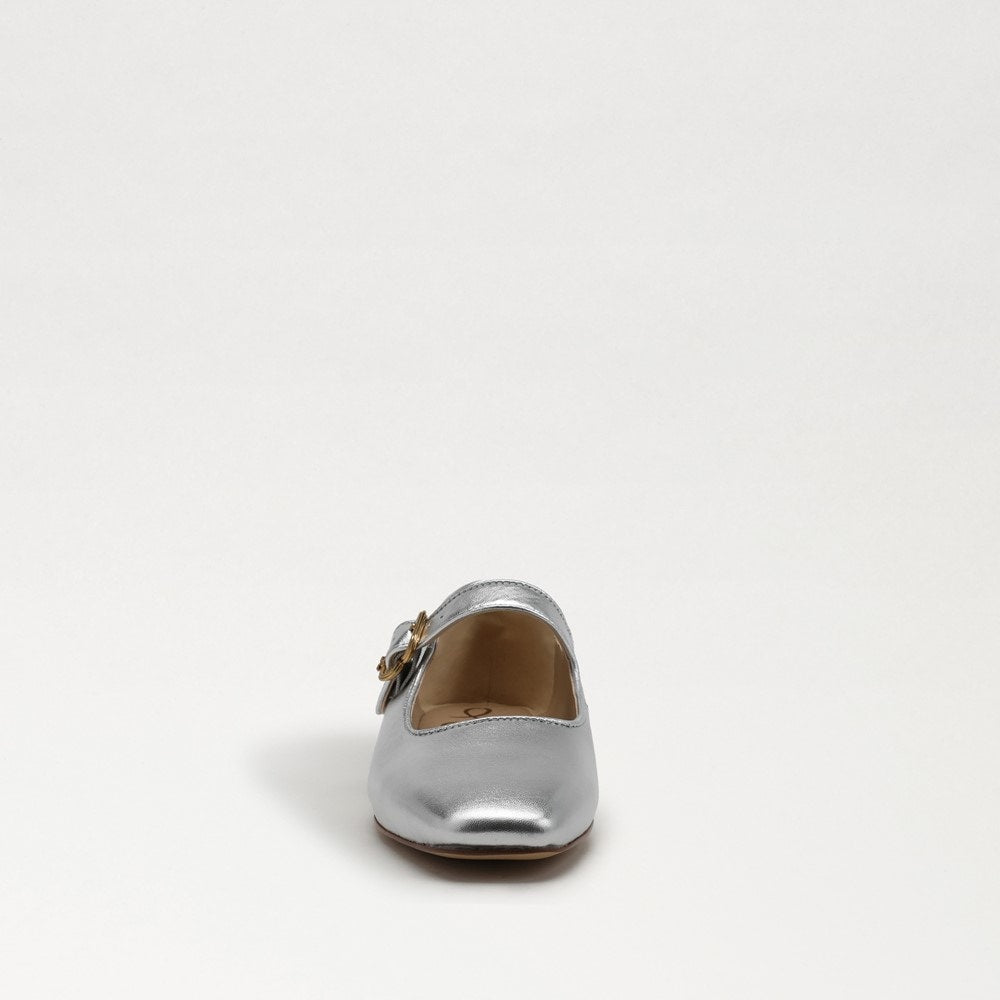 Michaela Mary Jane Flat Silver