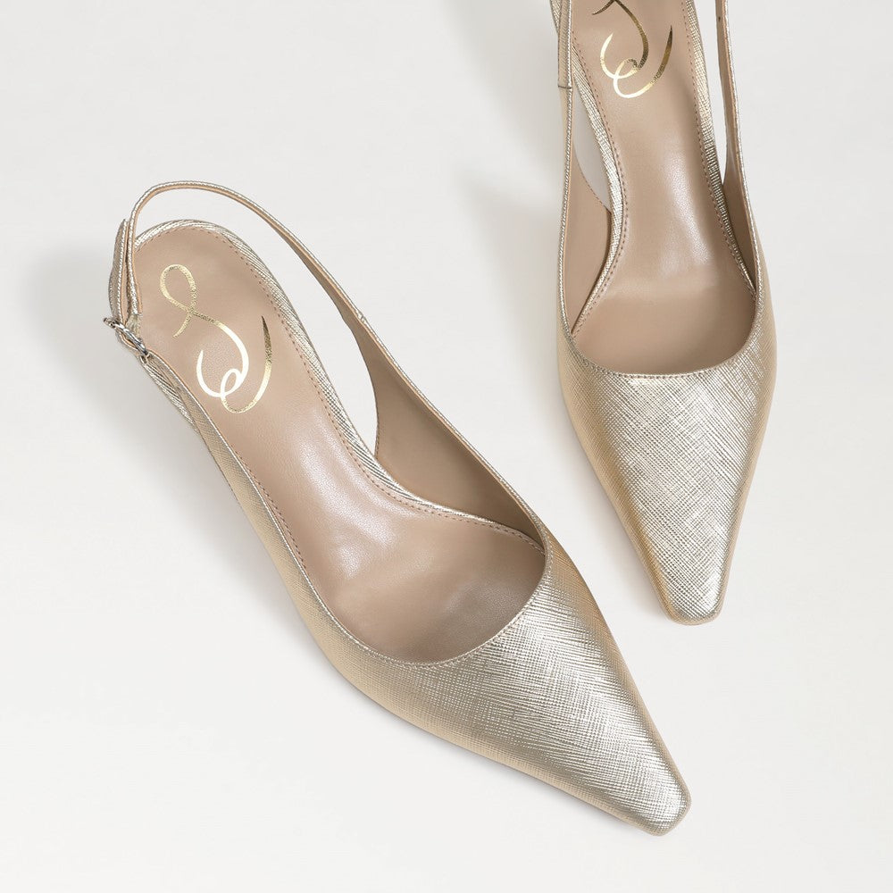 Bianka Slingback Pump Gold Leaf