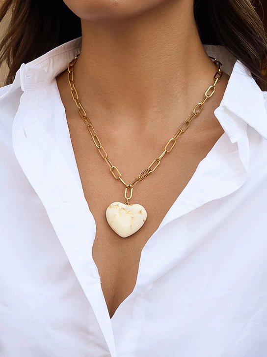 Rouelle Necklace White