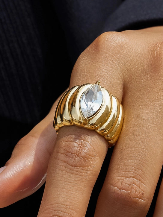 Ambré 18K Gold Non-Tarnish Ring