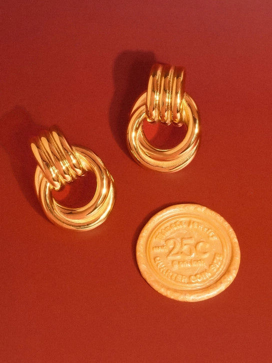 Wanda 18K Gold Non-Tarnish Earring Gold