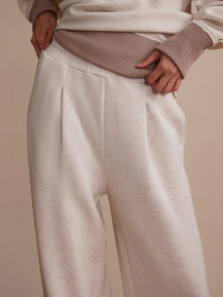 The Extra Wide Leg Pant 29.5 Ivory Marl