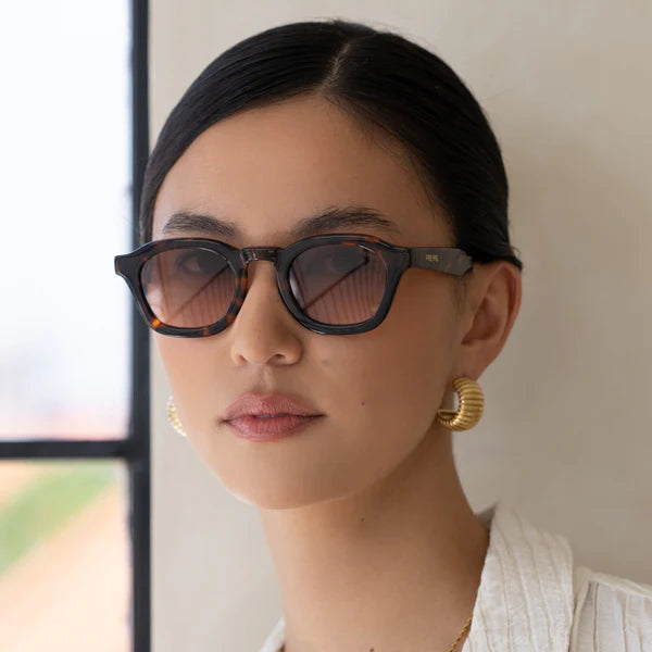 Blake Acetate Round Sunglasses Tortoise