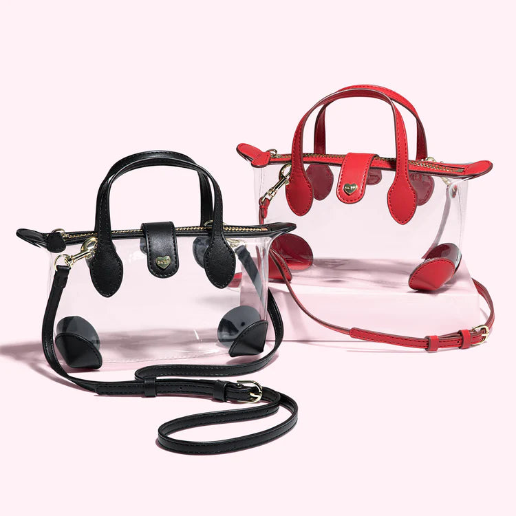 Clear Pouchette Crossbody Bag 01 Red