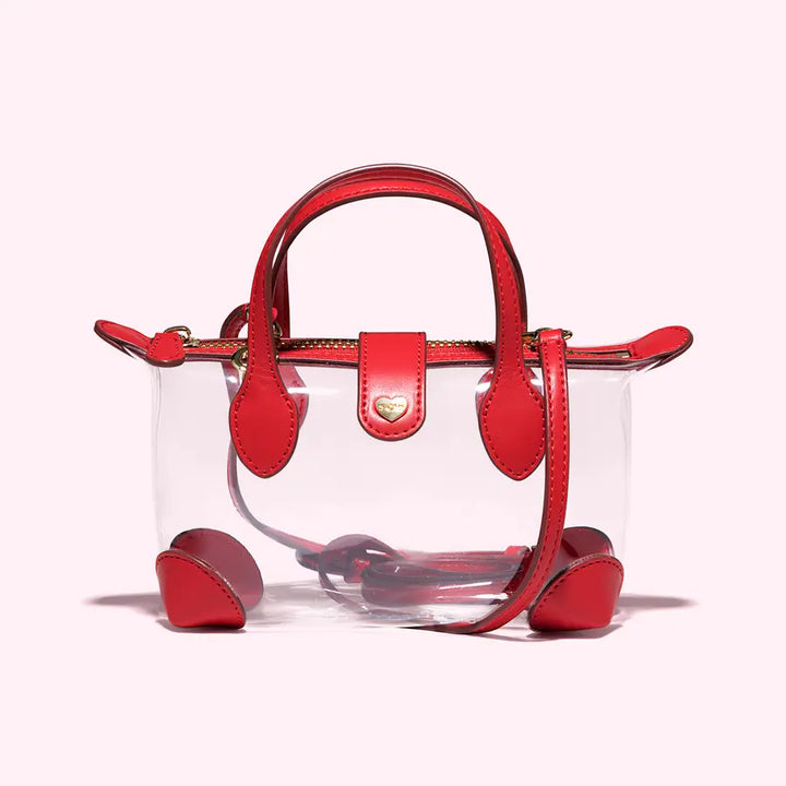Clear Pouchette Crossbody Bag 01 Red